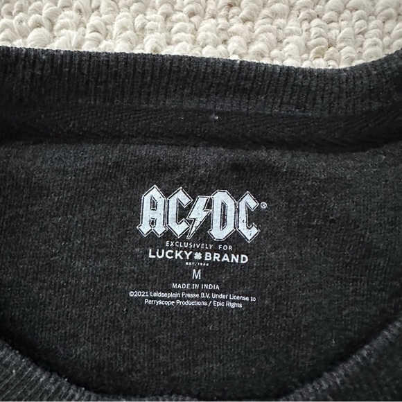 Retro AC/DC Graphic Crewneck Sweater - Picture 3 of 7